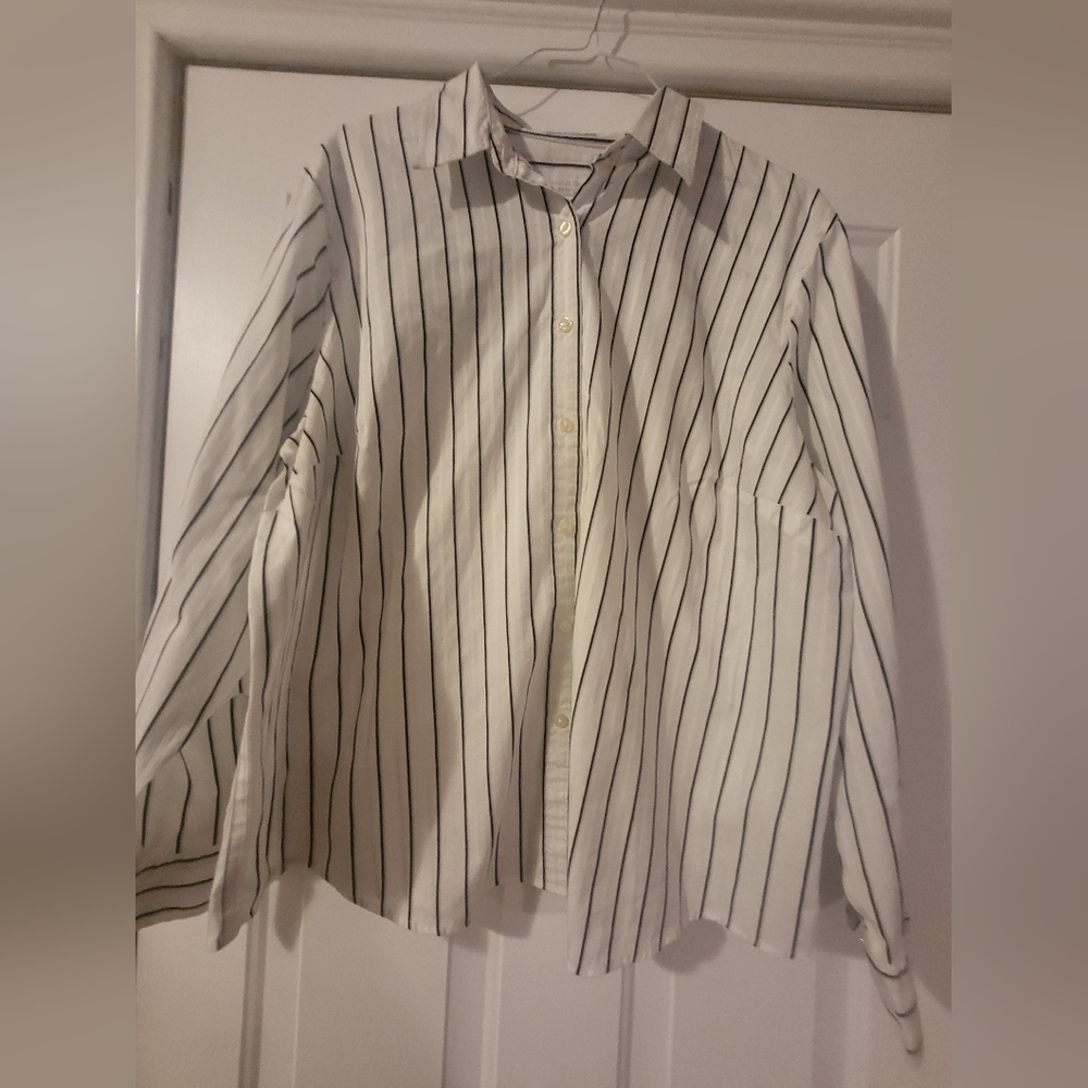 White, long sleeve blouse by Charter Club Woman, size 22W